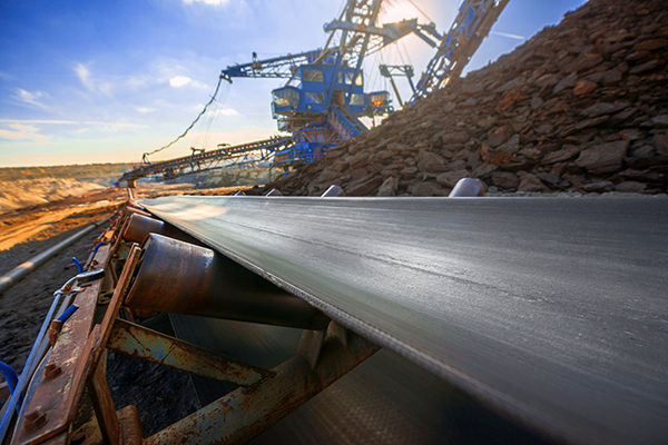 What is a PVC whole core braided fire-resistant conveyor belt